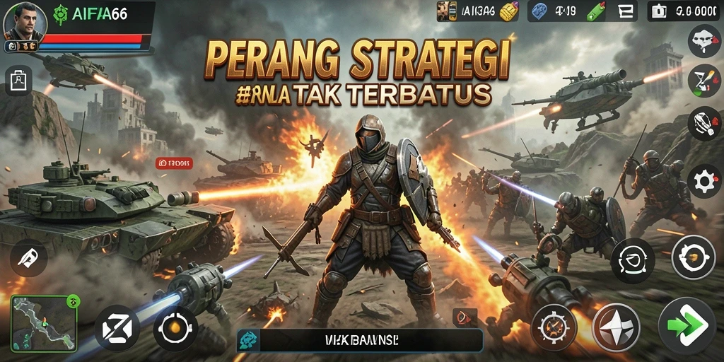 Tampilan utama AIFA66 menunjukkan strategi pertempuran yang menegangkan.