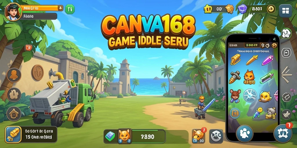 Gameplay <strong>CANVA168</strong> yang menarik dan menghibur dalam genre Idle.