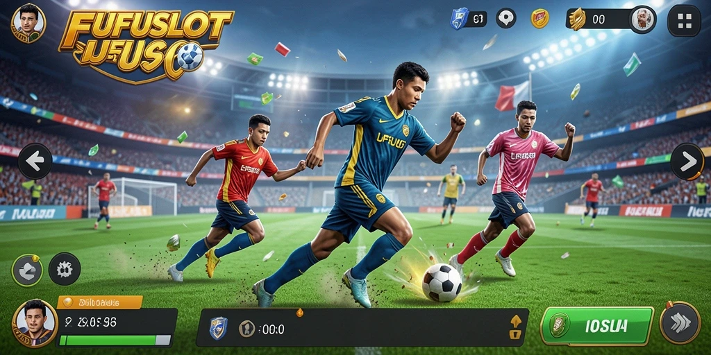 Tampilan menarik dari gameplay FUFUSLOT yang penuh aksi olahraga.