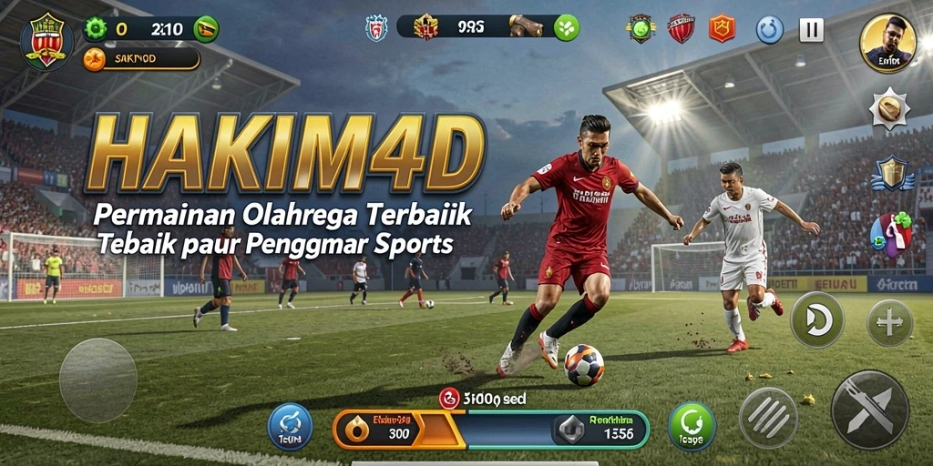 Tangkapan layar HAKIM4D menampilkan aksi seru dalam pertandingan olahraga.