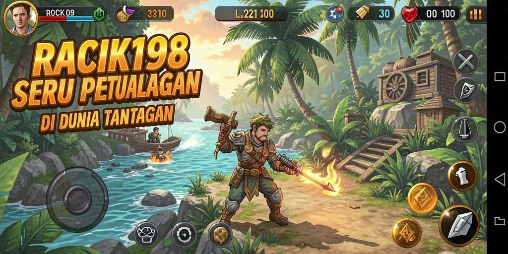 Screenshot gameplay RACIK198 menampilkan karakter beraksi dalam petualangan seru.