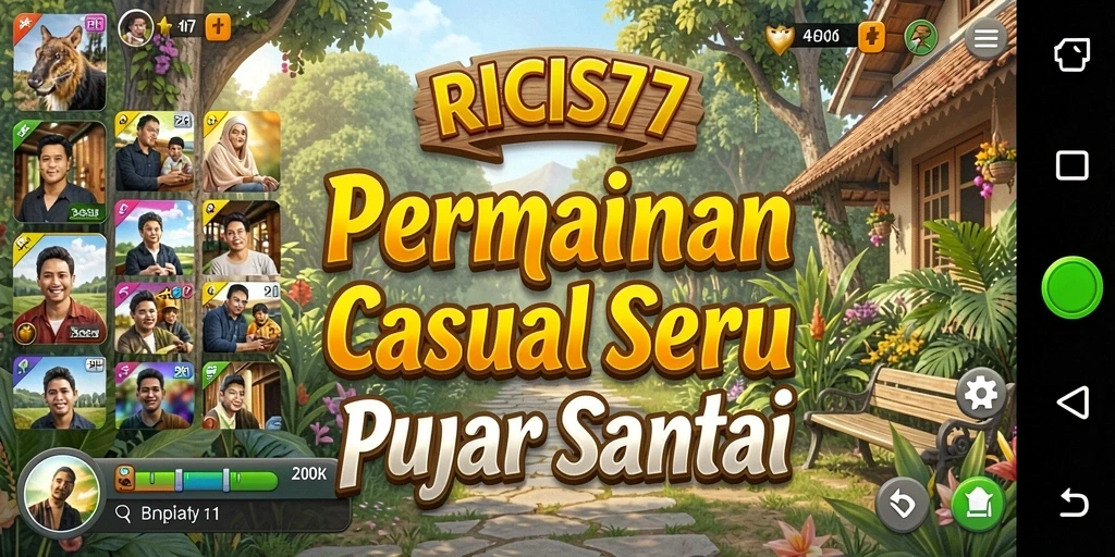 Tampilan seru dari gameplay RICIS77 yang menghibur.