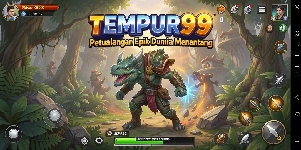Tampilan gameplay seru di dunia petualangan TEMPUR99.