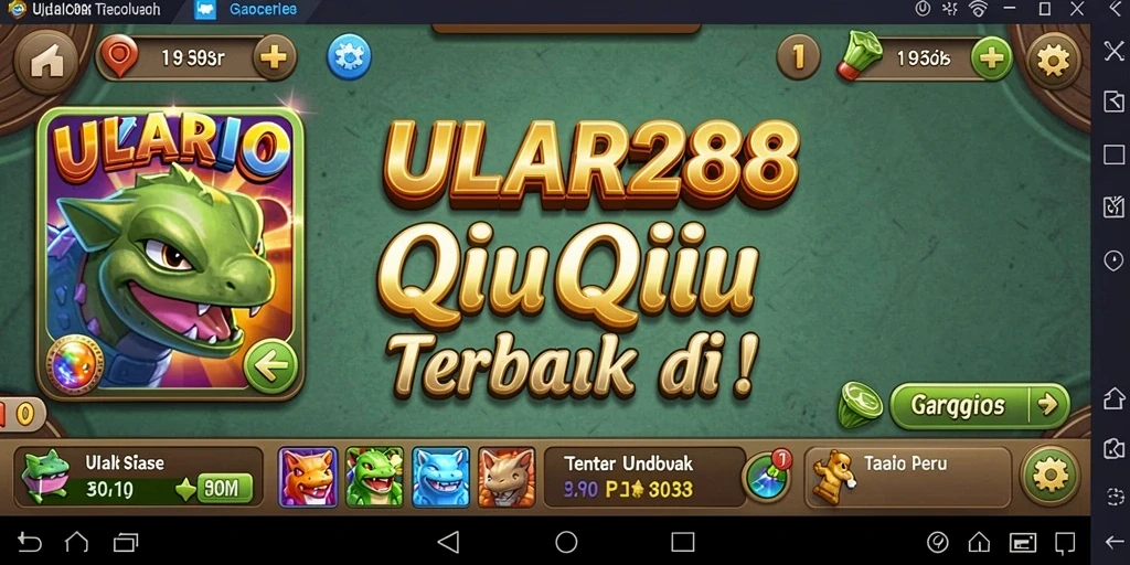 Screenshot gameplay intens dari ULAR288 QiuQiu.